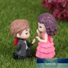 1 par cute amantes casal casal artesanato em miniatura com guitarra ornamento fada jardim decoração decoração de casa acessórios de fábrica Preço especialista Qualidade mais recente