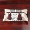 Luxe nouveau Style chinois brocart de soie boîte à mouchoirs couvre serviette pompage sacs en papier poche étui de rangement salon chambre Table décoration
