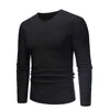 Dropshipping Men Pullover Sweater Long Sleeve Knitwear 2019 Winter Classic V-neck Knitted Top Clothes Casual Solid Jersey Y0907