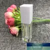 Bottles Lipgloss Tubes 5ML Empty Square Lip Gloss Packaging Container Refillable Lipstick Liquid Oil Tube Black Cap White Lid