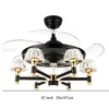 Ceiling Fans Postmodern Nordic Fan Lamp High Wind Living Room Dining Integrated Frequency Conversion