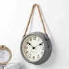 Metal,Wall Clock,Home Decoration,With Hanging Rope,Timepiece Living Room Decor,41*22*7cm Size,Modern Europe Style,Battery Power 211110