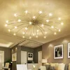 Ceiling Lights Modern Ice Flower 21/28Heads Sky Star Glass Iron Pendant Lamp Night Firefly Simplified Cafe Leisure Clothing Store