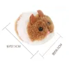 Cat Toys 1pc schattig speelgoed pluche pur shake beweging muis huisdier kitten grappige rat kleine interactieve beet