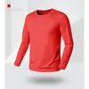 Hommes T-shirt Plus La Taille XXXXL 4XL 5XL 6XL 7XL Automne Mâle T Shirt Top À Séchage Rapide O-cou T-shirt Homme À Manches Longues Pure Couleur Unie Tee 210518