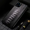 정품 가죽 휴대 전화 케이스 아이폰 11 Pro Max Luxury Real Ostrich Cover 12 XR X 8 7 XS Plus Fundas