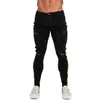 Gingtto Black Chude Dżinsy Homme Dżme Dżnowie Stretch Slim Fit Dższek Marka Marka Styl Classic Hip Hop Kostki Taster Taping Male ZM68 210622