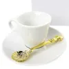 Lepels Mini Set van 8 Keuken - Koffie Espresso Demitasse Vintage Tea Lepel 11.8cm lang (goud)