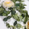 180CM fleurs artificielles plantes décorations de fête de mariage fausse guirlande de vigne d'eucalyptus suspendue pour les mariages feuille bureau à domicile Garde7327249