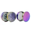 63mm 4 Couche Fumer Grinders Coloré Transparent Creative Labyrinthe Couverture Qualité En Alliage De Zinc Outil Pollen Tabac Broyeur Broyeur Avec Écran Grinder Cadeau