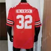 Maglie da calcio 2021 New Ohio State Buckeyes Football Jersey 32 Treveyon Henderson NCAA College Red Size Youth Adult