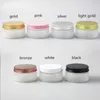 30 x Travel Empty Clear Frost Cream Lotion Cosmetic Jar 100ml PET Plastic Makeup Container with Aluminum lids screw cap 100g1