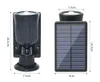 Solar Power 8 LED PIR Motion Sensor Spot Light Lampada da parete per prato da giardino impermeabile per esterni