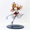 Anime Sword Art Online SAO Yuuki Asuna Knights of the Blood Ver. 1/8 Scale Painted PVC Action Figure Collection Model Toys Doll AA220311