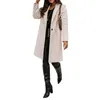 Damespakken Blazers 2022 Autumn Fashion Long Casual Sleeve Rapel Coat England Style Pocket for Ladies