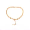 gold stainless anklet