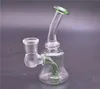 Bong in vetro colorato 14mm giunto Dab Rig Water Pipes Pyrex Beaker Bong Thick Recycler Oil Rig per fumare