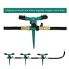 Vattenutrustning Tre arm Automatisk sprinkler 360 grader Rotary Spray Head Garden Greenhouse Garden Lawn Irrigation