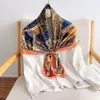 Scarves Silk Scarf Small Square Satin Ladies Imitation Printed Fashion Bandana All-match Shawl Lady Beach Head