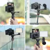 KingMa Desktop Extension Treppiede Selfie Stick portatile Staffa di montaggio a doppia scarpa per fotocamera Mirrorless Accessori per riprese Vlog Treppiedi Loga22