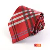 Men Classic Silk Tie Stripe Plaid Mens Designer Business Designer szyi chude stajenne krawat na przyjęcie weselne Koszulka Ties4574025