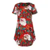 Vintage Floral Cópia de Algodão Vestido de Linho Verão Casual Mulheres O Neck Manga Curta Loose Reta Mini Vestidos Vestidos Plus Size 210526