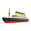 Building Star Film Titanic Big Cruise Ship Boat Modèle 3D DIY Micro Mini Blocs Briques Assemblage Diamant Building Toy No Box Y220214