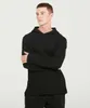 Men's Stitch Sports Hoodie Sweater Yoga Outfits Solid Color Loose Trend Running Fitness Top Workout Casual Fashion hooded Coat