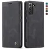 CaseMe Wallet Leather Cases For Samsung S22 Ultra Plus A33 A53 5G Galaxy S20 FE Suck Magnetic Closure Vintage Flip Cover Holder Kickstand Men Business Book Pouch