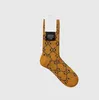 Designers Design Lyxiga damer Långa strumpor för herr Mode bokstavsmönster Casual Sock
