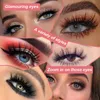 Cílios grossos dramáticos por atacado 8Pairs 3d Mink Falso Cyelash Crueldade grátis multilayer Fluffy Soft Fake Lashes Extension (6 estilos)