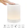 Nattlampor LED Light Portable Table Bedside Lampor Uppladdningsbar Varm Vit och Färg Byte RGB Smart Touch Färgglada lampa