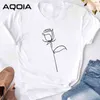 Biała Tshirt Twarzy Streszczenie Proste Kobiety Casual Śmieszne T Shirt Prezent Dla Lady Yong Girl Top Tee Drop Ship Lato Kobiety Topy 210521