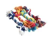 Pets dogs pet supplies Pet Dog Puppy Cotton Chew Knot Toy Durable Braided Bone Rope 17CM Funny Tool