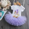 1 Year Baby Girl Birthday Tutu Dress Toddler Girls 1st Party Outfits Newborn Christening Gown 12 Months Infantil Baptism Clothes K4175120