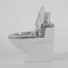 Wc creativo modello modello tubi a mano metallo fumo erba pipa 95MM forma toilette tabacco a base di erbe metallo tubo accessori per sigarette