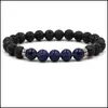 Frisado, Strands Pulseiras Jóias Chakra Lava Rock Frisado Para Homens Mulheres Cristal de Cura Natural Nce Pedra Olho de Tigre Contas Cadeias de Cordas Bang