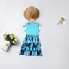 Famille correspondant tenues mère fille robes enfants vêtements filles vêtements été coton fleur enfants robe de plage décontracté enfant porter