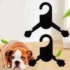 10pcs Shape Pets Acessories Portable Pet Dog Cat Clothes Hanger Black - Size Apparel252V