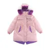 LZH 2021 Veste mi-longue pour enfants Veste pour enfants Fille 5-12 ans Vêtements d'extérieur pour enfants Automne Hiver Épaissir Bébé Filles Vêtements Caots H0909