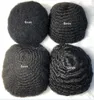 4 mm Afro Kinky Curl Herren-Perücke, indisches reines Echthaar, Ersatz, 10 mm Wellen-Vollspitze-Toupet für schwarze Männer, schnelle Express-Lieferung