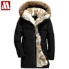 Mäns Down Parkas 2021 Vinterrock Män Tjock Fur Liner Warm Jackor S-5XL Storlek Man Hooded Parka Wellensteyn Snö Duck Coats1