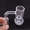 25mm Quartz Terp Vide Banger Nail Pipe Moins Cher Domeless Slurper Up 10mm 14mm 18mm Pour Narguilés Conduites D'eau Bong En Verre