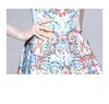 Fashion Girl Dress Sleeveless Printed High-end Summer Dresses Temperamente Elegant Lady Vest Dresses Party Dress