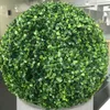 Flores decorativas grinaldas planta artificial bola topiária árvore buxo casa ao ar livre festa de casamento decoração bolas jardim green221f