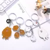 Joyas Joyas encantadores Pomeranian Dog Charm Chains For Women Men Metal Pet Dogs Bag Cor Rings Holders7560419