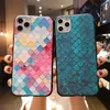 Relief Rhombus Casos de telefone TPU à prova de choque para iphone 12 mini 11 pro máx 6 7 8 mais x xr xs samsung A31 A41 A51 A71 A21S S20fe S20Fe Creative Luxury Case Escala de Peixe