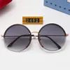 designer Sunglasses with Men Women round frame Glass lenses Outdoor Eyeglasses Fashion Lady Sun glasses for Woman high quality