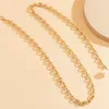 Elegante Damen-Metallperlen-Zierriemenkette für Jeans, Hosen, goldfarbener Bund, Kleidungszubehör