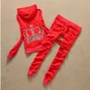 Ropa De Mujer 2021 Velvet Fabric Tracksuits Velour Oversize Hoodies Tops and Sweat Pants Set for Women S- XL Women 2 Piece Set X0721